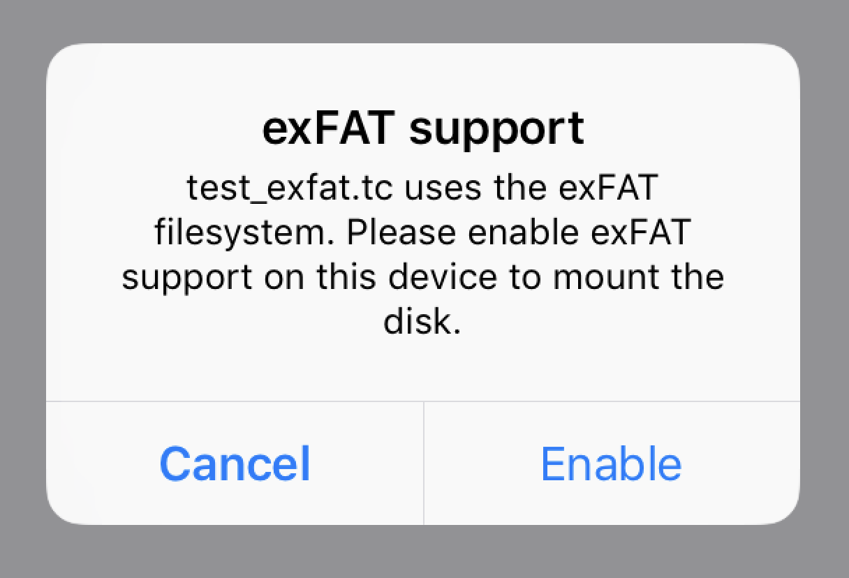 exFAT support
