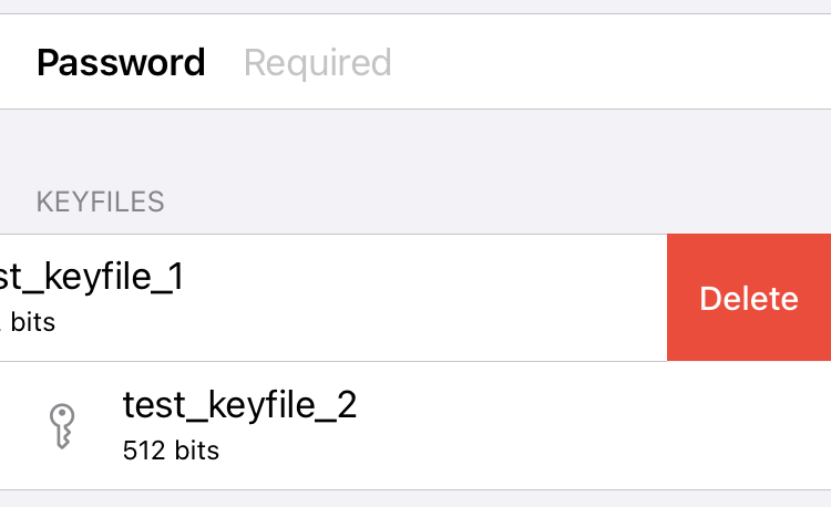 Delete keyfile