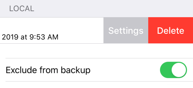 Exclude from backup