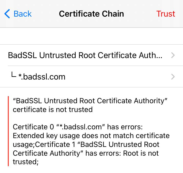 Certificate Chain